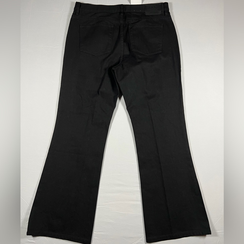 NWT Lauren Ralph Lauren Black Classic Bootcut Jeans Womens Size 14P - Picture 3 of 9